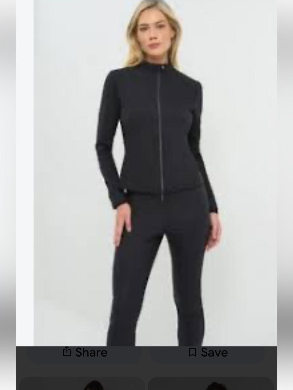 Anatomie Black Zip Front Jacket Size Small